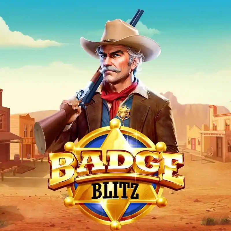 Badge Blitz logo by Pragmatic Play at Spinsy Casino