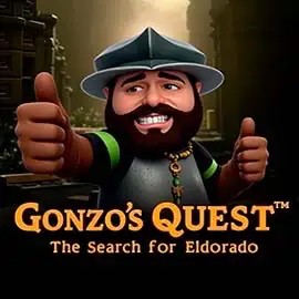 Logo of Gonzo's Quest from NetEnt at Spinsy Casino